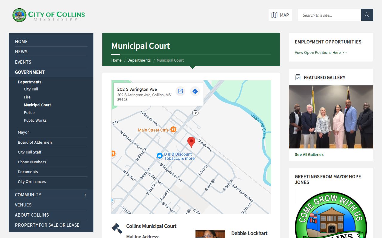 Collins court docket municipal court jurisdiction information