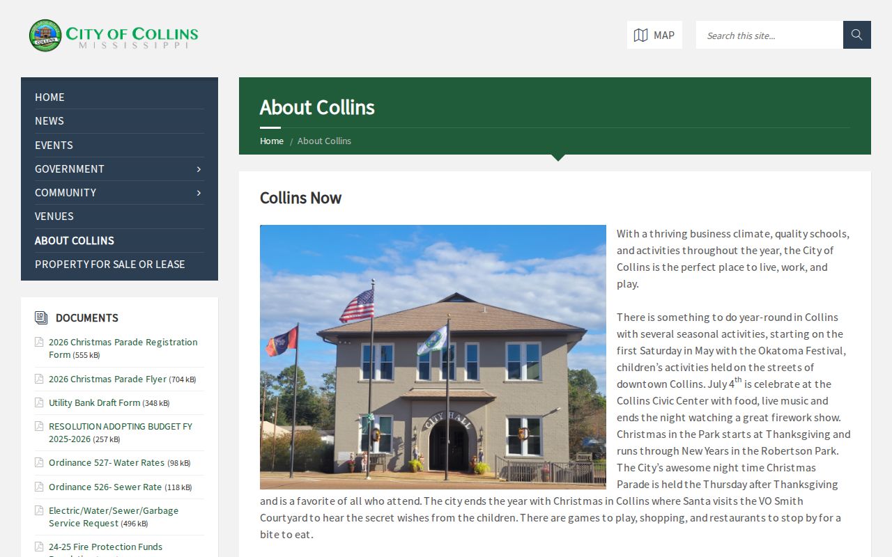 Collins court docket county-seat courthouse history