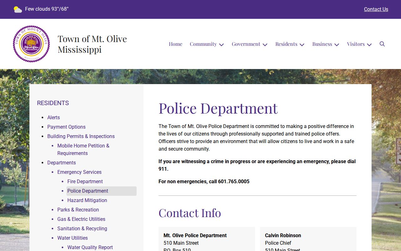 Mount Olive court docket clerk contact information